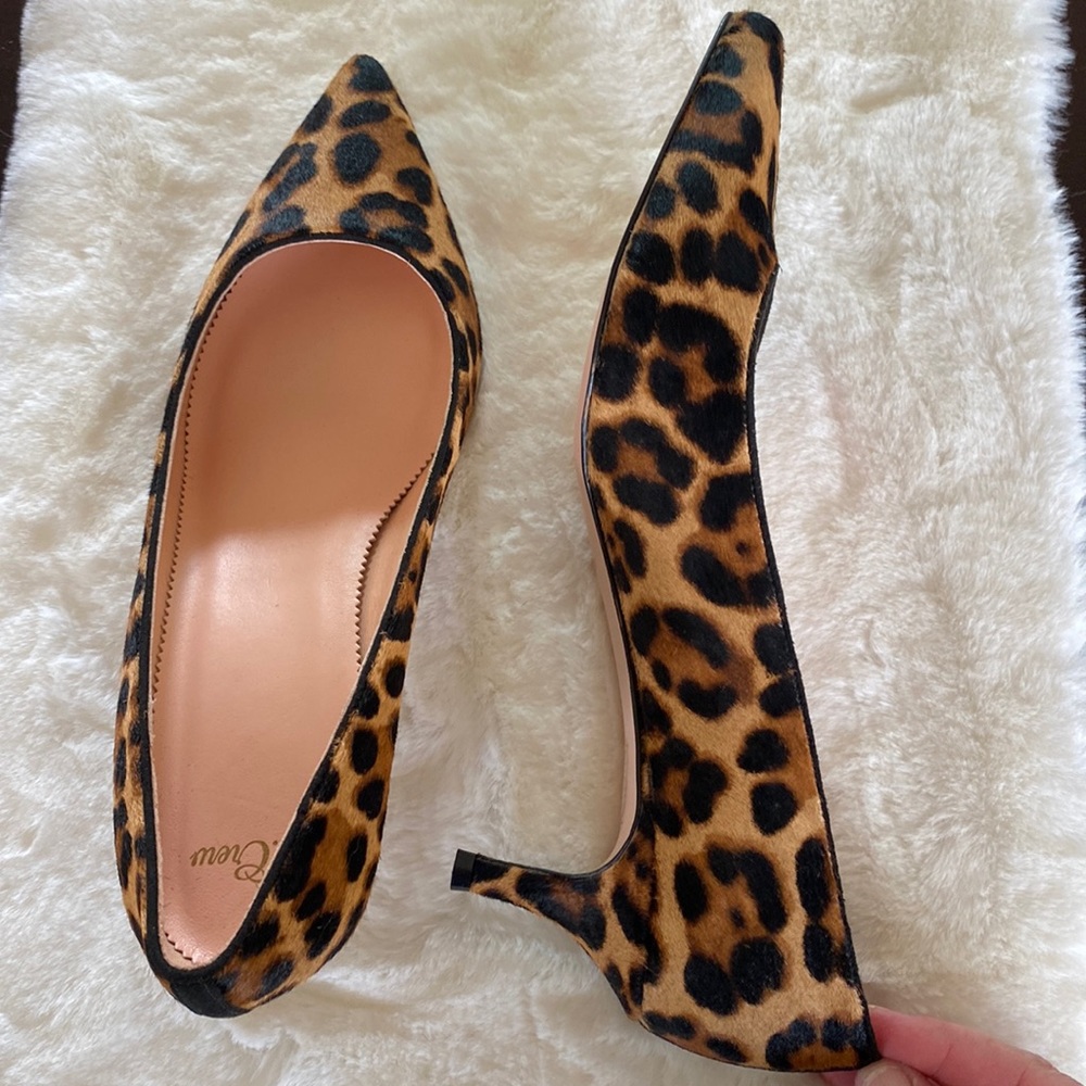 J. Crew Leopard Heels, Brand New